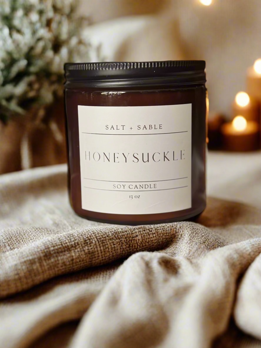 Honeysuckle Amber Jar