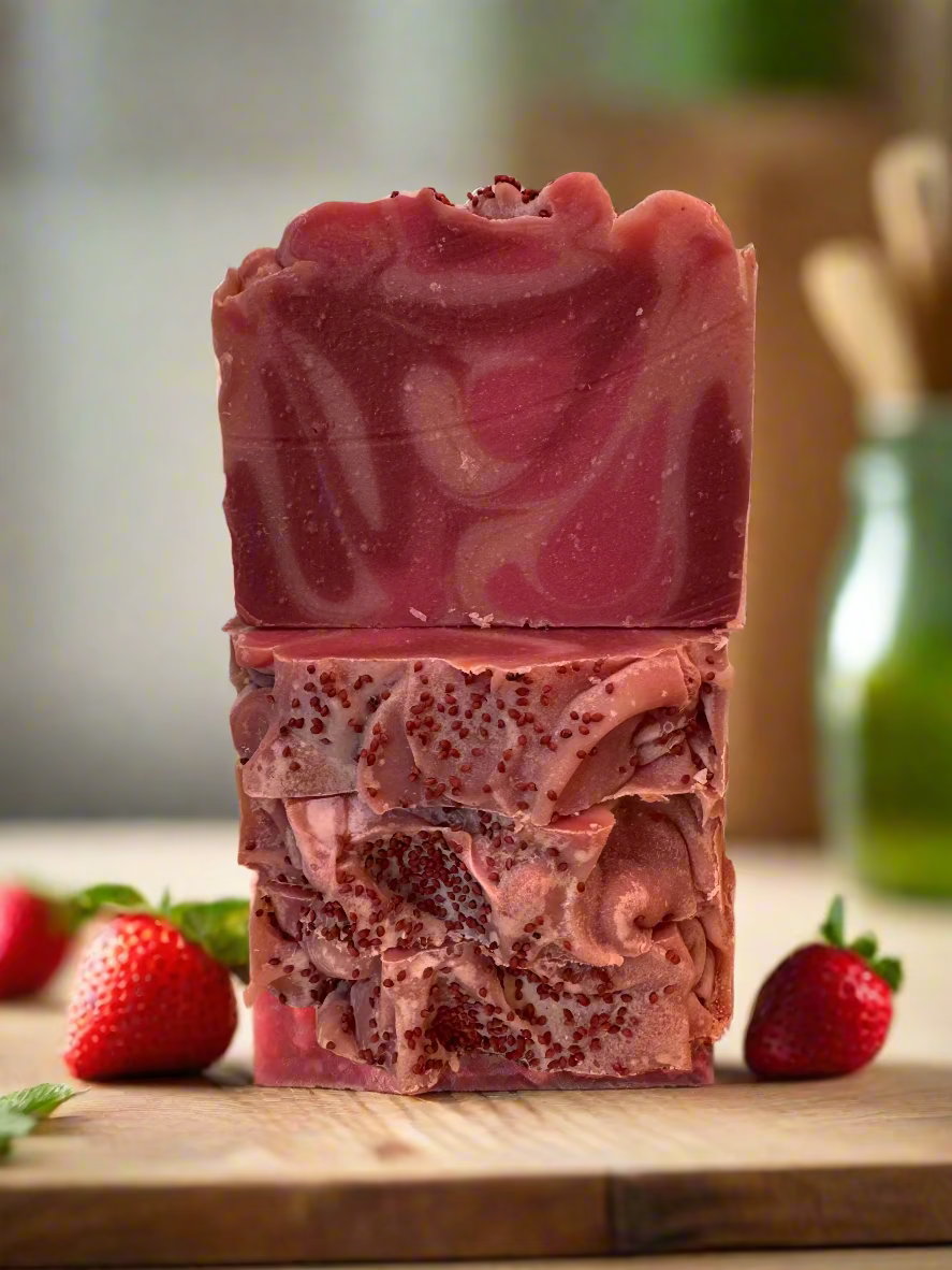 Strawberry Rhubarb Artisan Soap