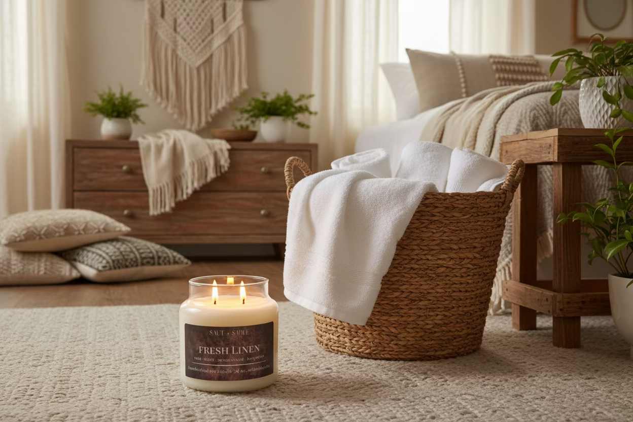 Fresh Linen Apothecary Candle