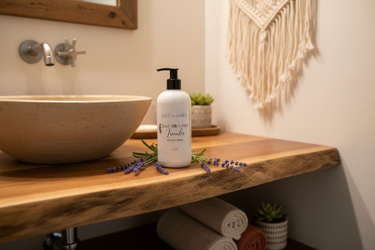 Lavender Hand & Body Wash and Lavender Goat Milk Lotion