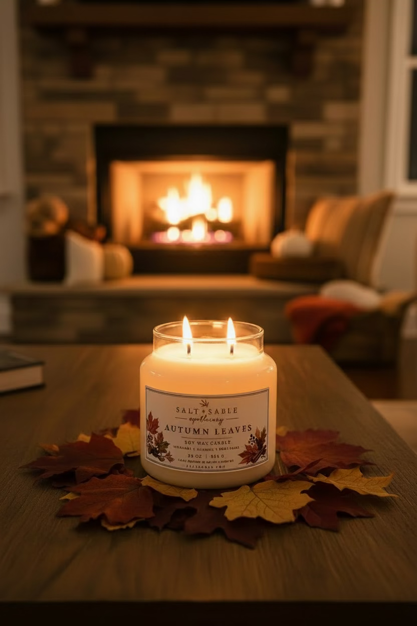 Autumn Leaves Apothecary Candle
