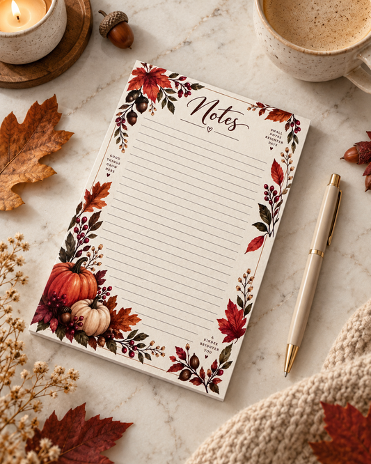 Autumn Notes Notepad