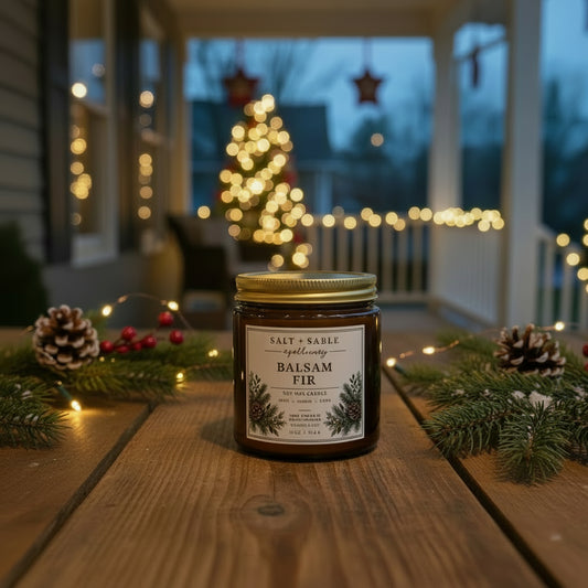Balsam Fir Amber Jar Candle