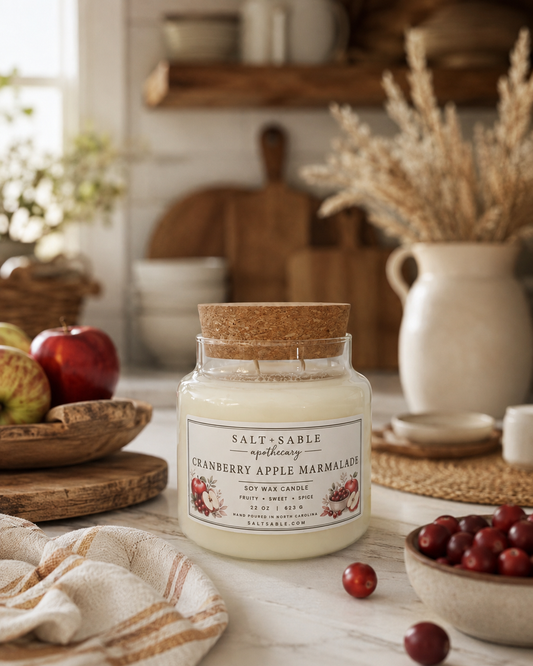 Cranberry Apple Marmalade Apothecary Candle
