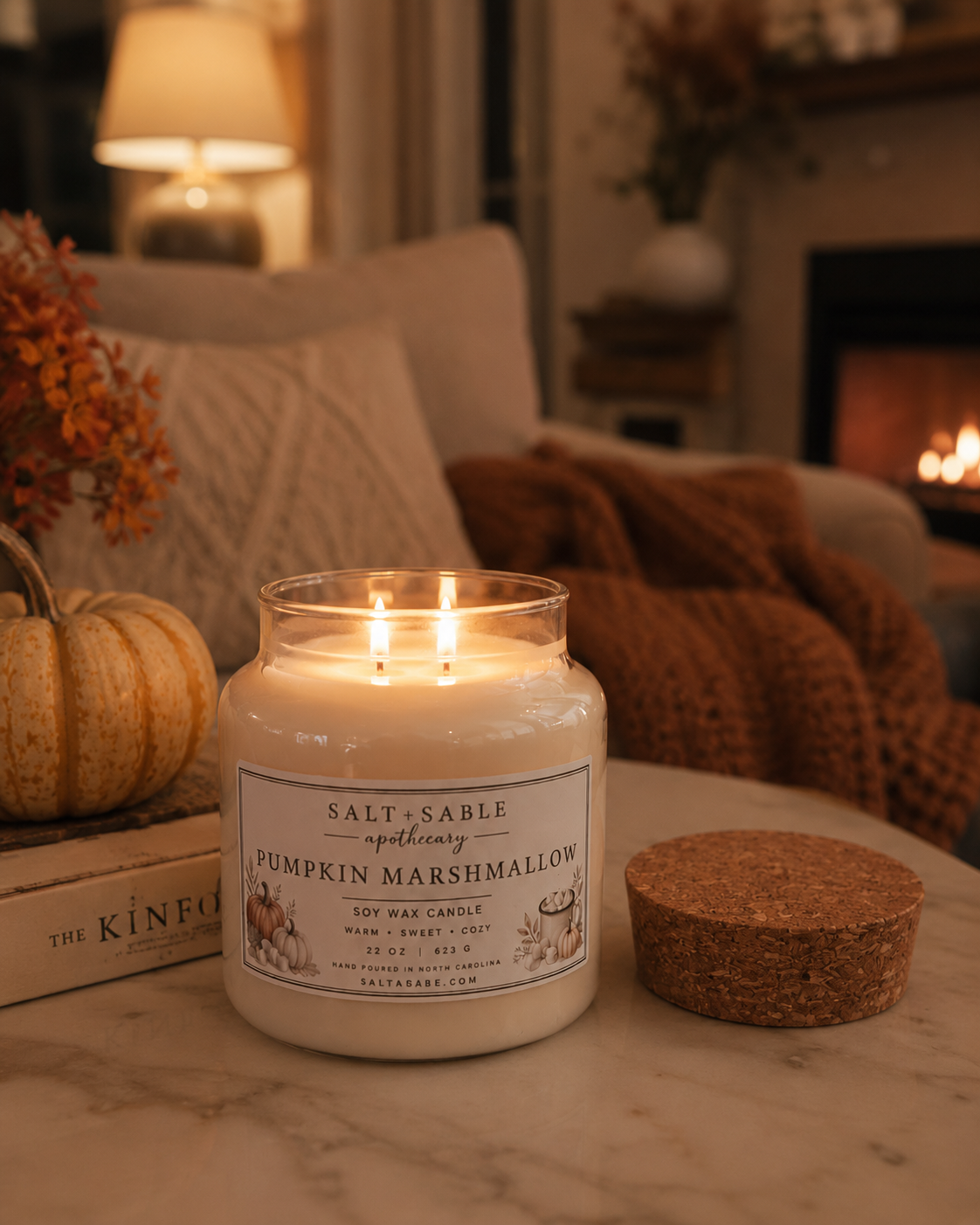 Pumpkin Marshmallow Apothecary Candle