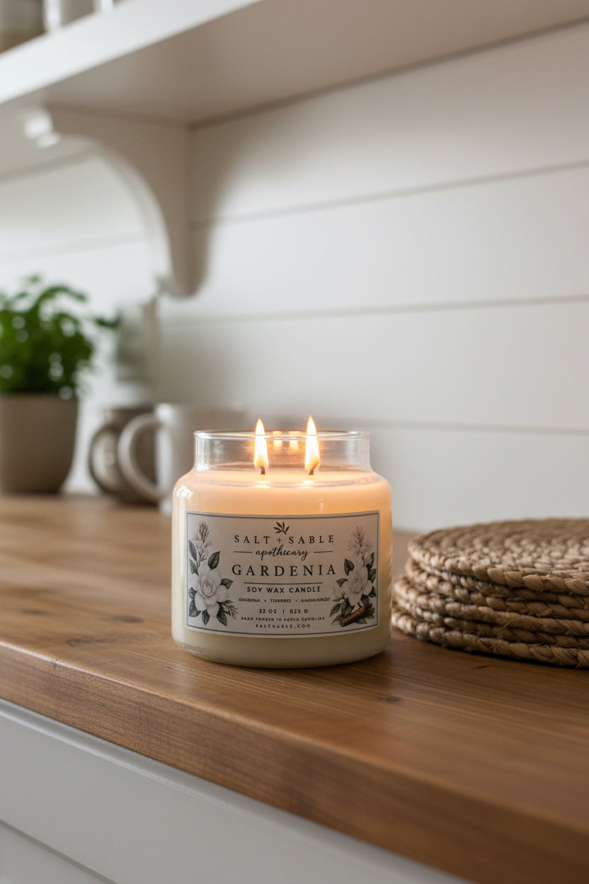 Gardenia Apothecary Candle