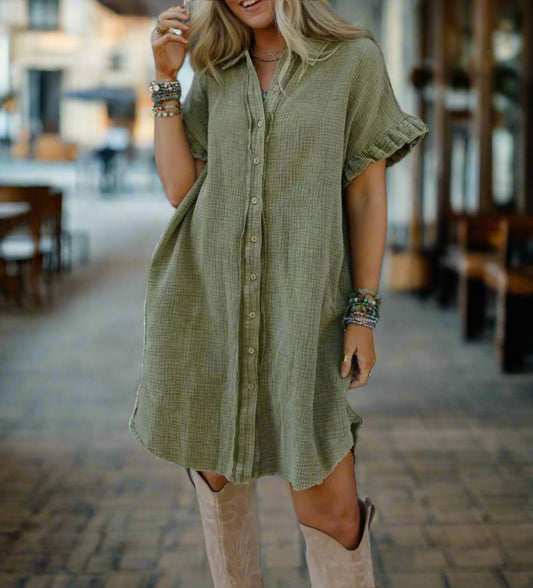 Freya Button Up Dress