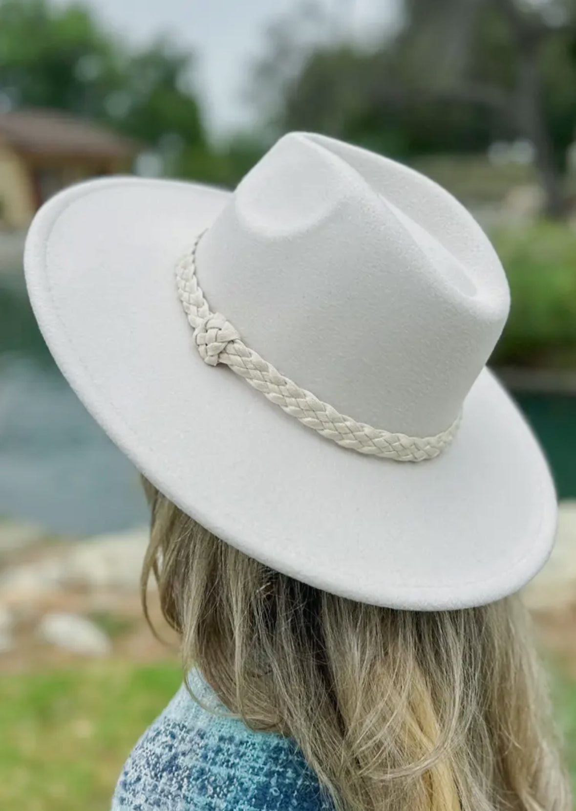 Cream Fedora Hat