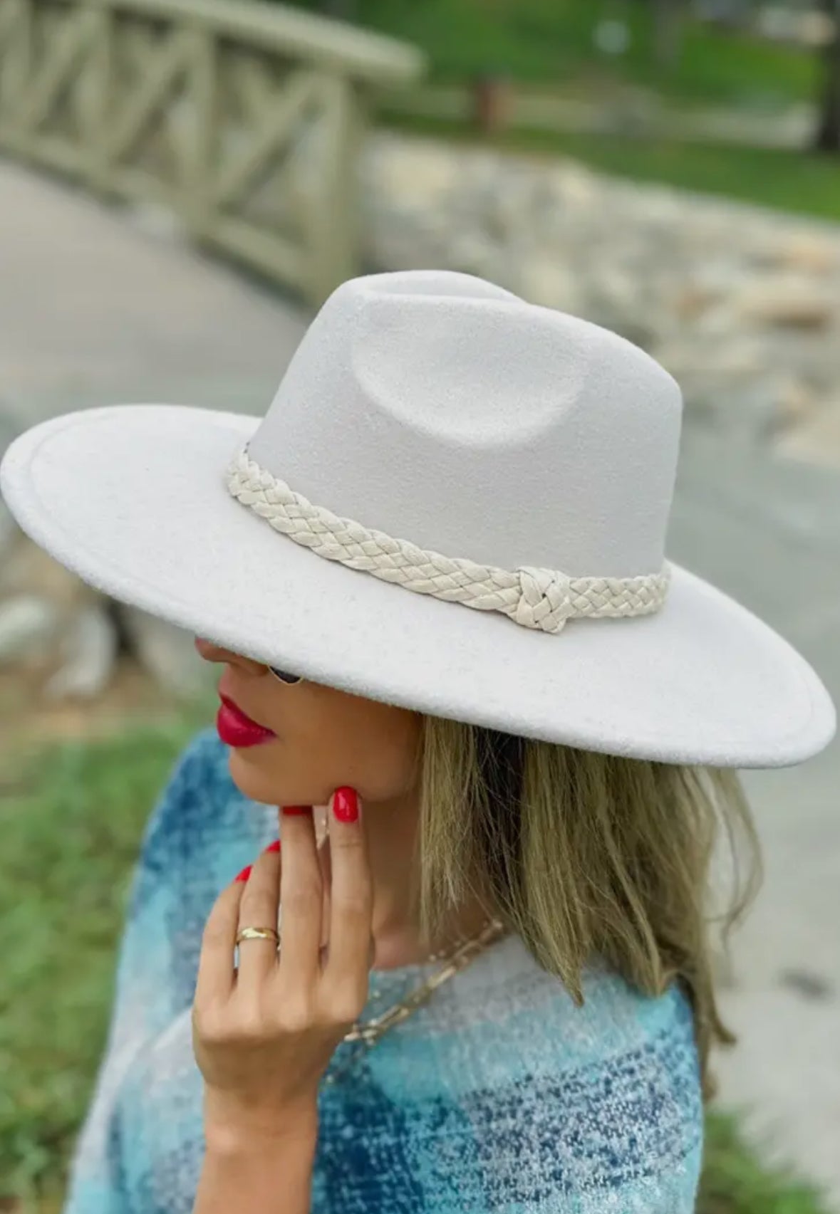 Cream Fedora Hat