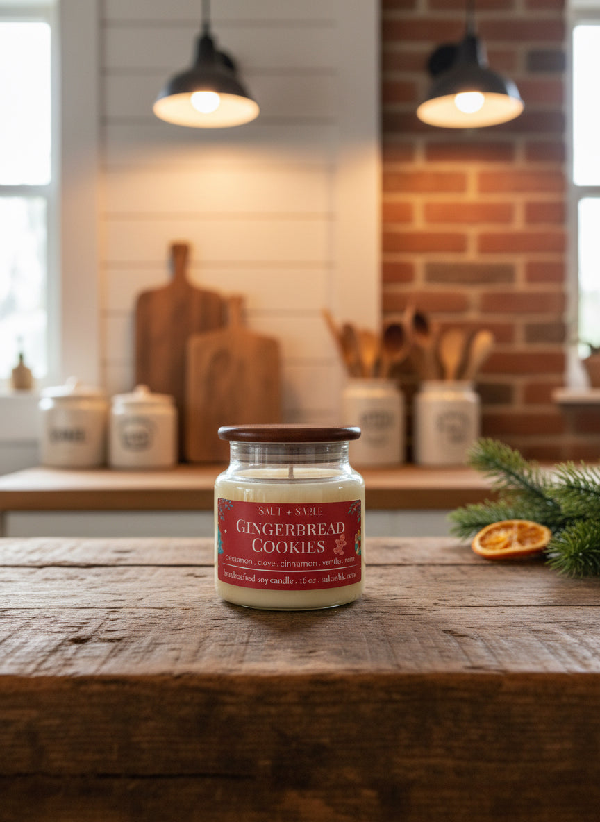 Gingerbread Cookie Apothecary Candle