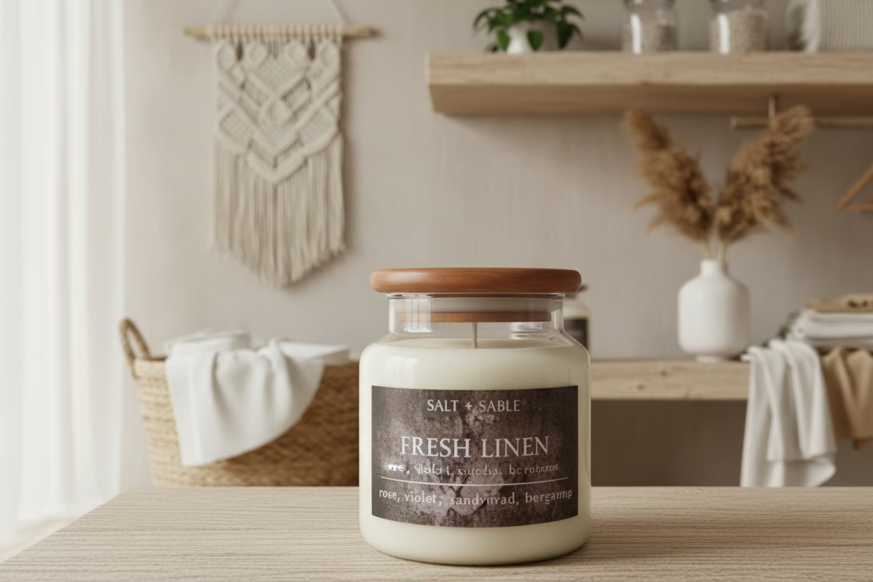 Fresh Linen Apothecary Candle