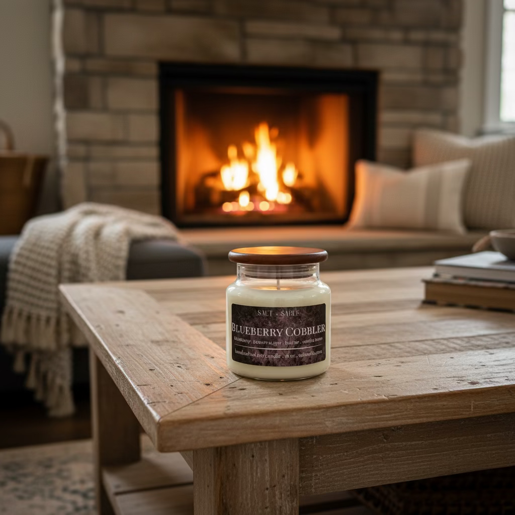 Blueberry Cobbler Apothecary Candle