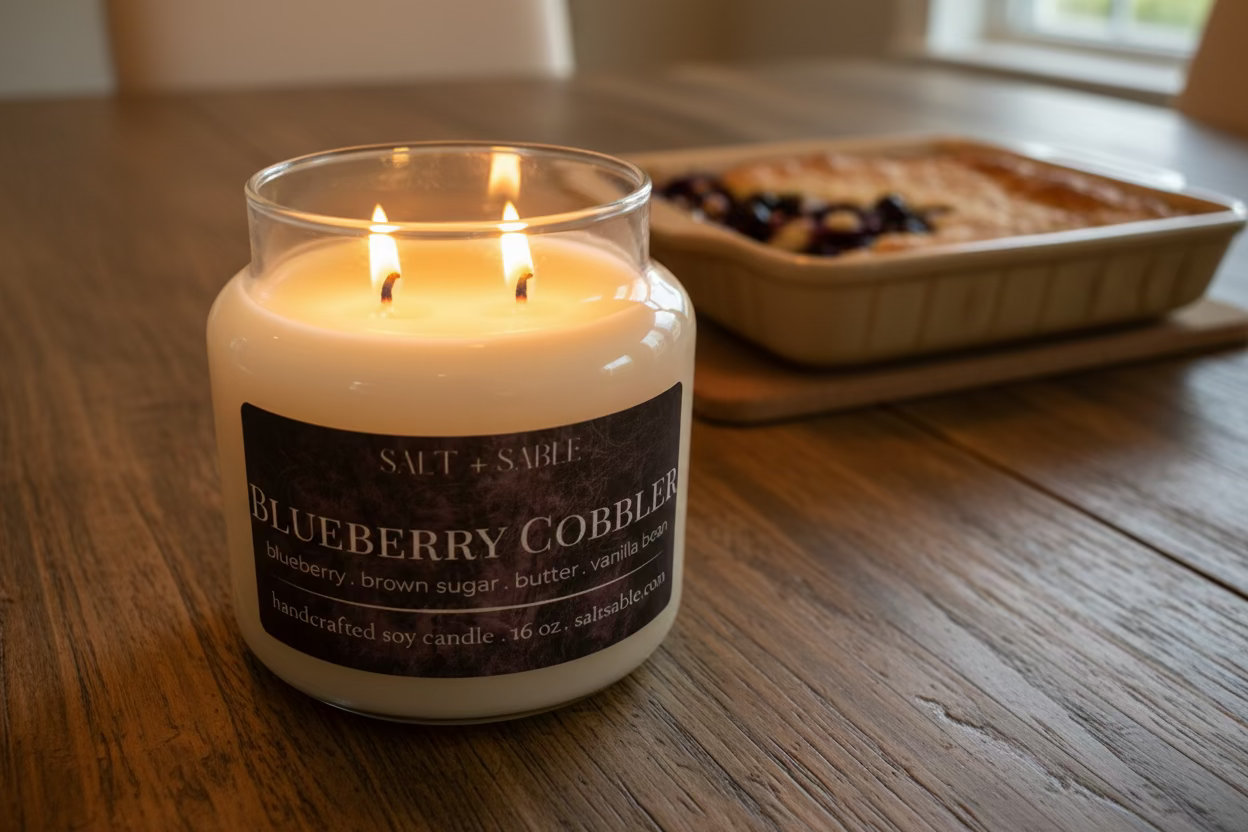 Blueberry Cobbler Apothecary Candle