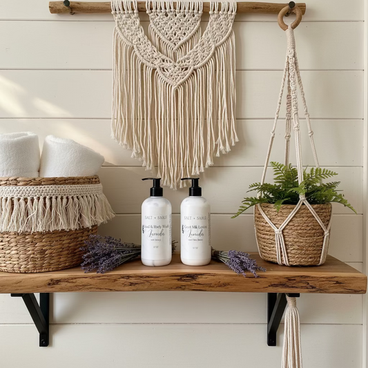 Lavender Hand & Body Wash and Lavender Goat Milk Lotion