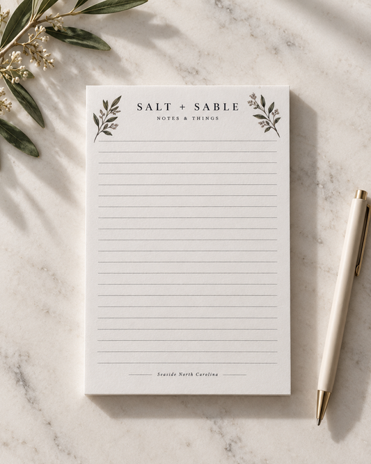 Salt + Sable Notes & Things Notepad