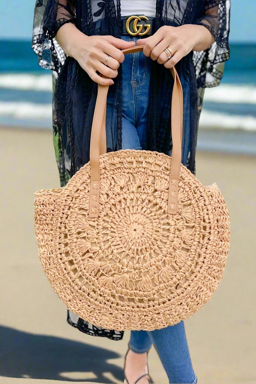 Olivia Straw Tote