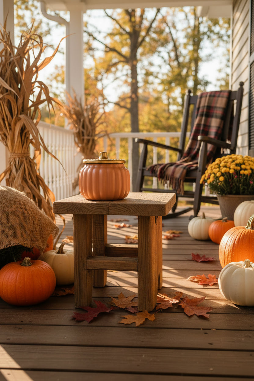 Orange Pumpkin Candle