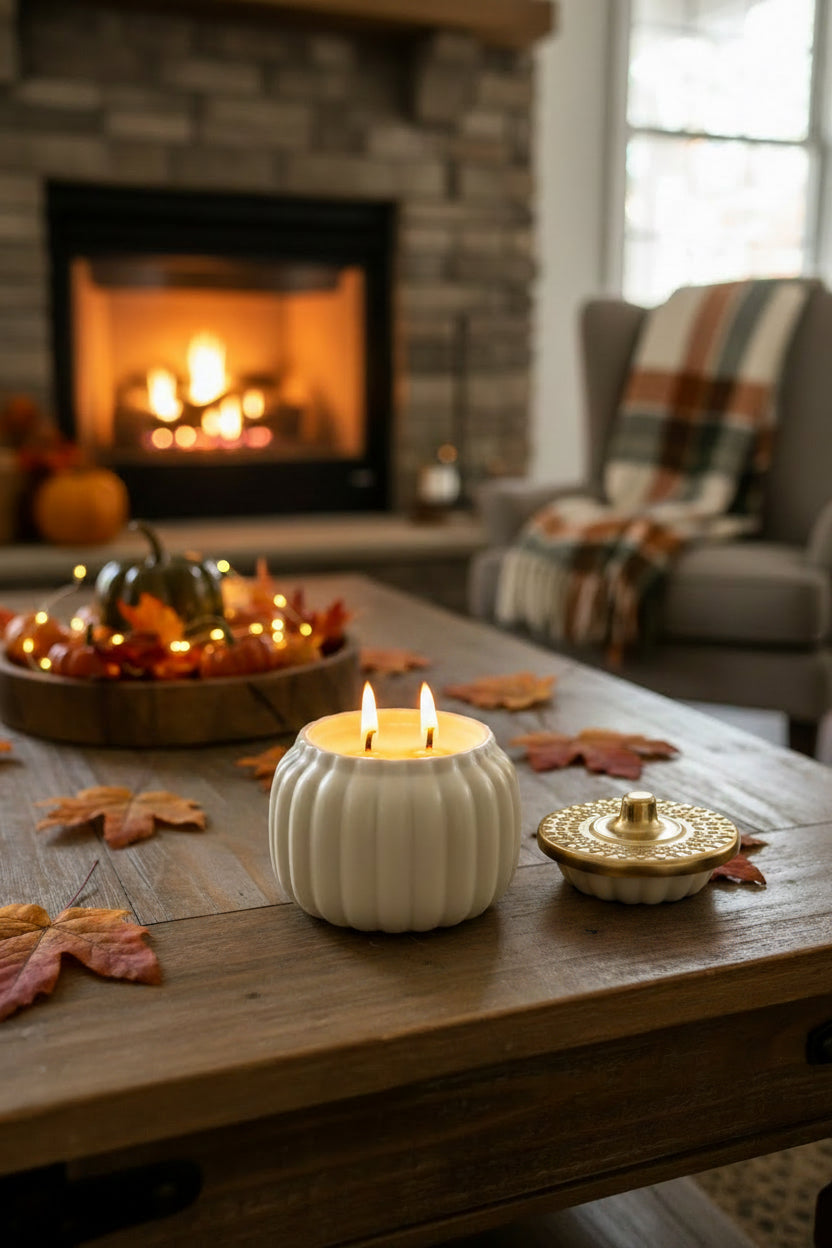 White Pumpkin Candle